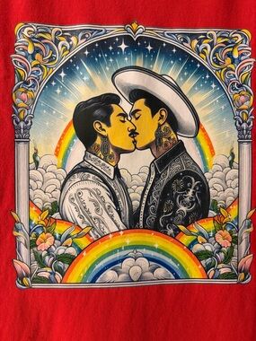Gay Latino Lovers Shirt - Small  NWOT